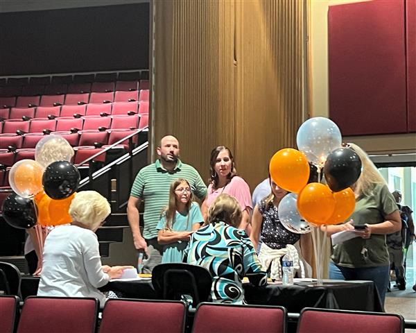 Students and parents registering