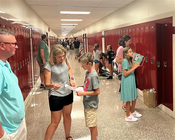 Getting lockers set up