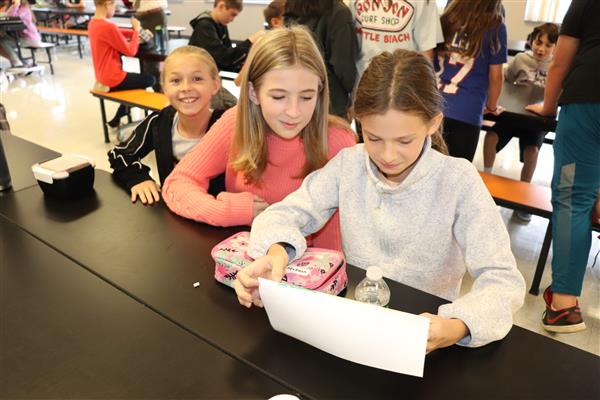Students using conversation starters