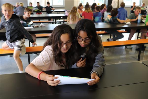 Students using conversation starters
