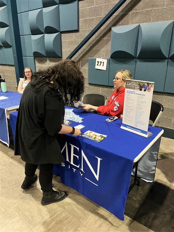 Student with Daemen representative