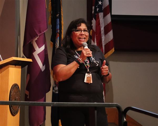 Ms. Anto talks 3 Sisters planting: corn, beans, squash