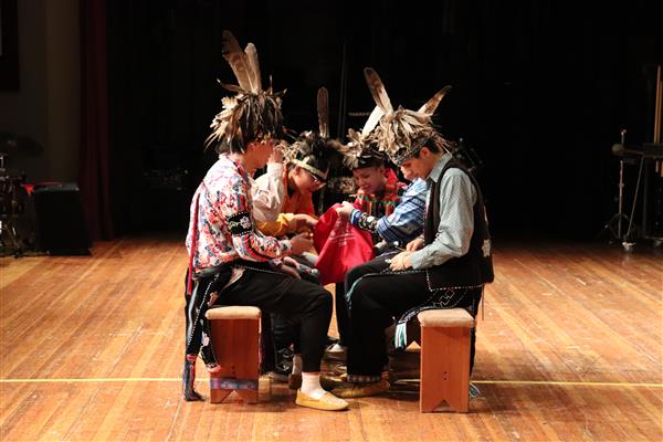 Native singers prepare for dance