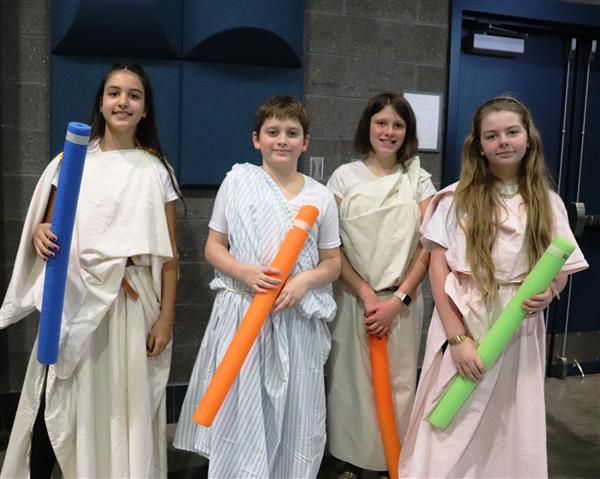 Toga-wearing participants