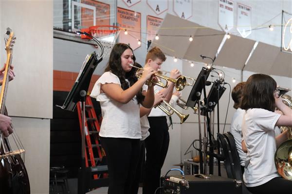 MS Jazz Band trumpeters