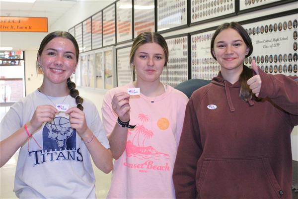 Thumbs up after voting!