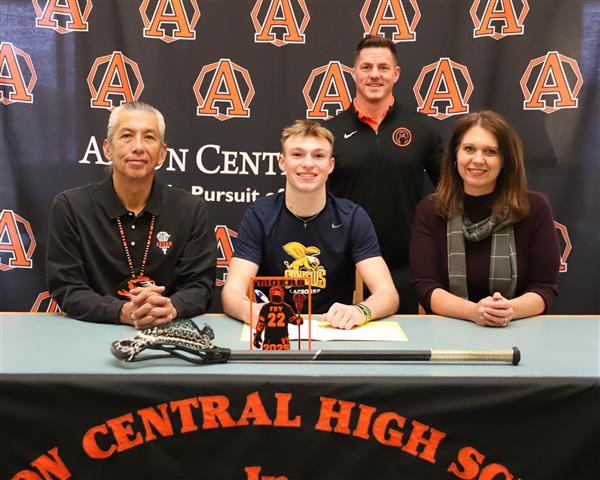 Nick with Coach Sundown, Superintendent Kersten, Mr. Morello