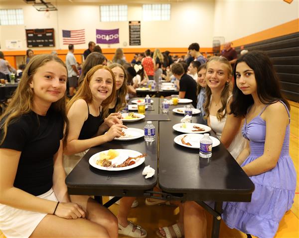 Friends at the table