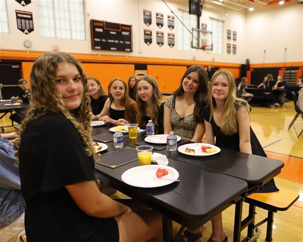 Friends at the table