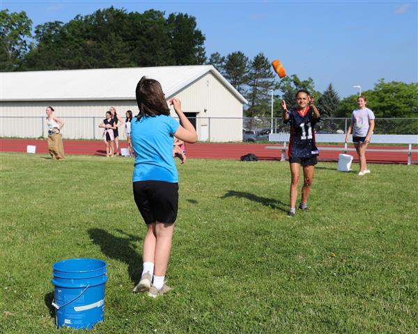 sponge toss relay