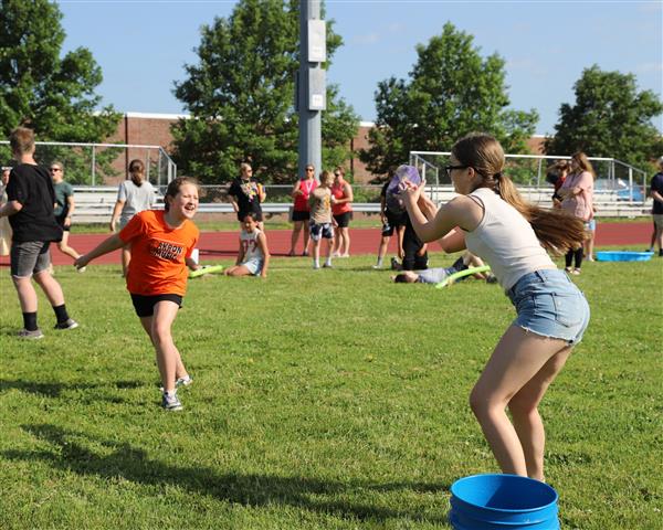 sponge toss relay